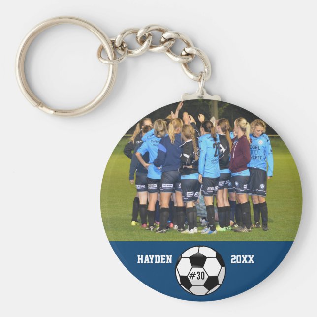 Anpassningsbar Fotopaket Namn teamnummer Nyckelring (Framsidan)