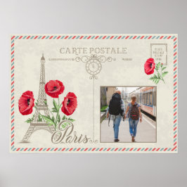 Anpassningsbar fotoParis Frankrike poster