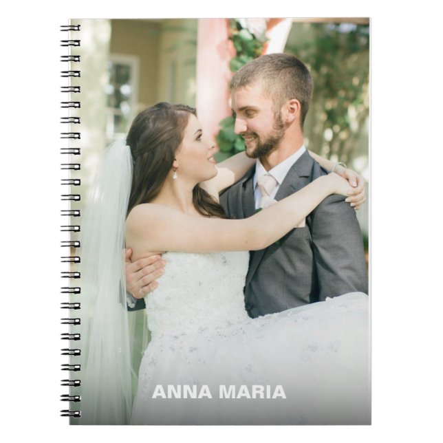 Anpassningsbar - fotopatbok anteckningsbok (Framsidan)
