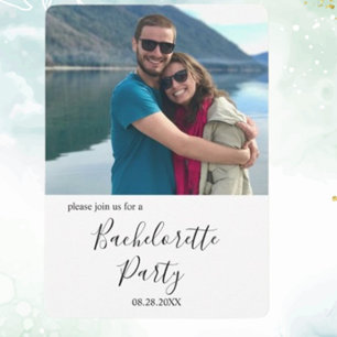Anpassningsbar Fotorelaterat Bachelorette Party Inbjudningar