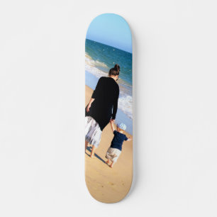 Anpassningsbar Fotoskateboard din design med MAMMA Mini Skateboard Bräda 18,5 Cm