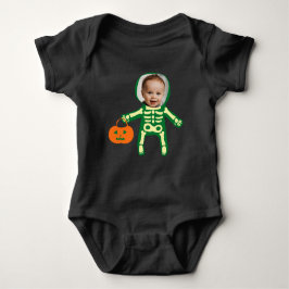 Anpassningsbar fotoskelett Halloween bus eller god T Shirt