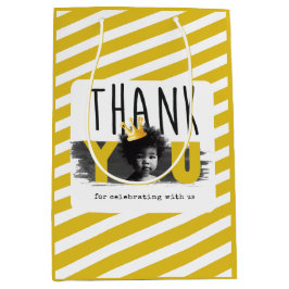 Anpassningsbar Fotosvart vit Gult på födelsedag