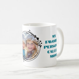Anpassningsbar-fotot Bästa mamma någonsin mors dag Kaffemugg