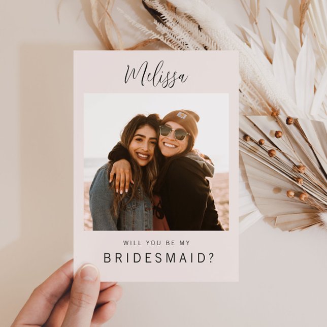 anpassningsbar fotot blir mitt bridesaid-kort vykort (Skapare uppladdad)