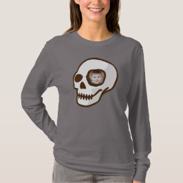 Anpassningsbar fotot Skull day of the dead läskigt T Shirt