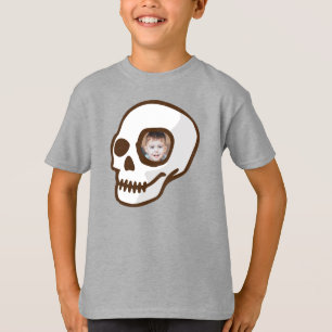 Anpassningsbar fotot Skull day of the dead läskigt T Shirt