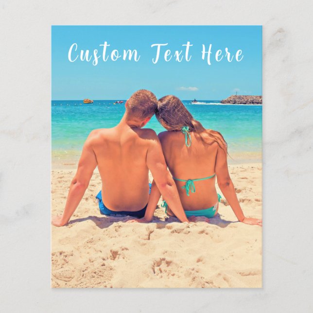 Anpassningsbar fototext fälla din egen design - Et Flygblad (Framsidan)