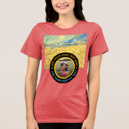 Anpassningsbar Fototext - födelsedag Helgdag T Shirt
