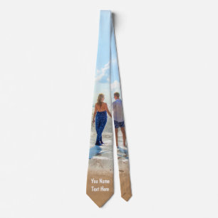 Anpassningsbar Fototext Namn Neck Tie Your Kärlek Slips