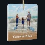 Anpassningsbar Fototext Ornament i familjefoton<br><div class="desc">Anpassningsbar Photo and Text jul Ornaments - Din egen design med familjen - Personlig Family / Friends or Personal Gift - Add Your Photo / Text - Resize and move and remove or add and add inslag / text with custom verktyg ! Välj/lägg till ditt favoritteckensnitt/text färg ! Du kan...</div>