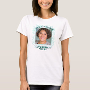 Anpassningsbar Fototext Skapa din egen 60:e föde T Shirt