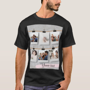 Anpassningsbar Fototext T-Shirt