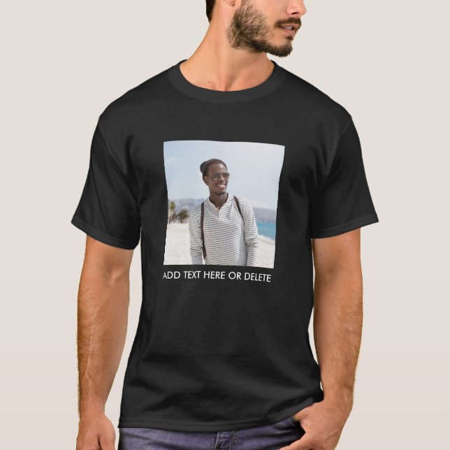 Anpassningsbar Fototext T Shirt (Framsida)