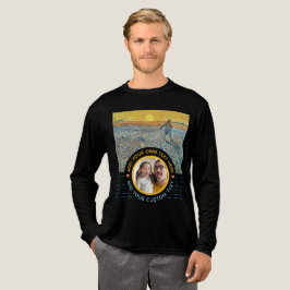 Anpassningsbar Fototext - Van Gogh Art Birthday He T Shirt