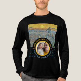Anpassningsbar Fototext - Van Gogh Art Birthday He T Shirt