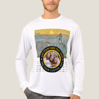 Anpassningsbar Fototext - Van Gogh Art Birthday He T Shirt