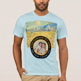 Anpassningsbar Fototext - Van Gogh Art Birthday He T Shirt