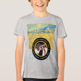 Anpassningsbar Fototext - Van Gogh Art Birthday He T Shirt