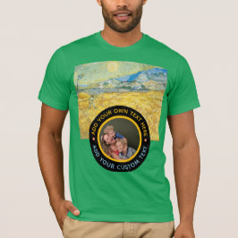 Anpassningsbar Fototext - Van Gogh Art Birthday He T Shirt