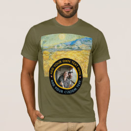Anpassningsbar Fototext - Van Gogh Art Birthday He T Shirt