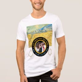 Anpassningsbar Fototext - Van Gogh Art Birthday He T Shirt