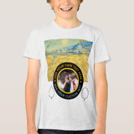 Anpassningsbar Fototext - Van Gogh Art Birthday He T Shirt