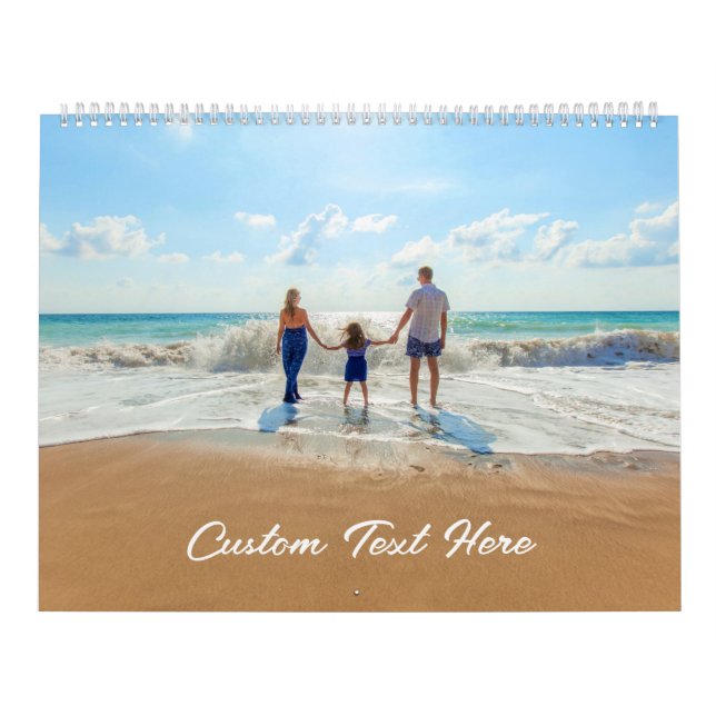 Anpassningsbar Fototextkalender i fotoutställninge Kalender (Omslag)