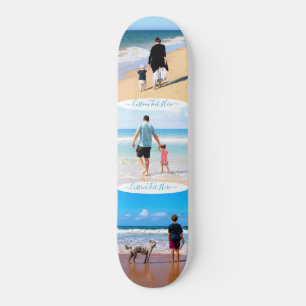 Anpassningsbar Fototextsamling Skateboard dina fot