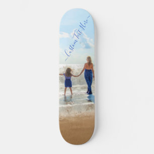 Anpassningsbar Fototextskateboard - fotodesign Mini Skateboard Bräda 18,5 Cm