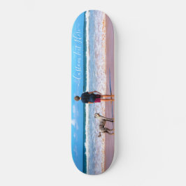 Anpassningsbar Fototextskateboard med foton Mini Skateboard Bräda 18,5 Cm