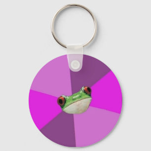 Anpassningsbar Foul Bachelorette Frog Keychain Nyckelring
