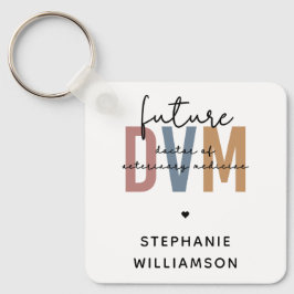 Anpassningsbar Framtida DVM Doktor inom veterinärm Nyckelring