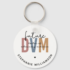 Anpassningsbar Framtida DVM Doktor inom veterinärm Nyckelring