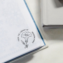 Anpassningsbar från Bibliotek av, Botanical Lily B Stämpel