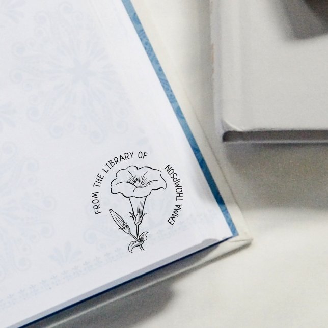 Anpassningsbar från Bibliotek av, Botanical Lily B Stämpel (Skapare uppladdad)