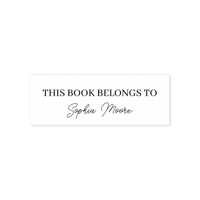 Anpassningsbar från Bibliotek i skriptTrendiget Mo Självfärgande Stämpel (Design)