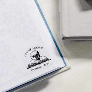 Anpassningsbar från Bibliotek vid, gotisk Skull Bo Stämpel
