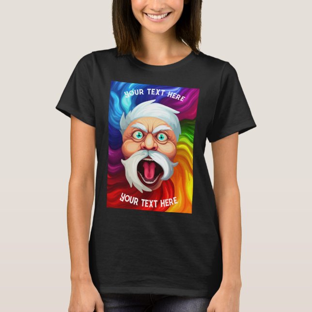 Anpassningsbar från Santa Tomt T Shirt (Framsida)