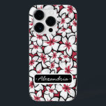 Anpassningsbar Frangipani Mönster Fuchsia Rosa and<br><div class="desc">Ett modernt blommönster av tropiska frangipani plumeria-blommor i fuchsia rosa och vit på en samordnande rosa bakgrund. Anpassadet för namn finns på en svartvitt. Utformning som görs delvis med grafik som licensierats av Graphics Factory. Vi välkomnar begäran om anpassningsbar för olika färg-kombinationer. Kontakta oss via vår butik med din förfrågan...</div>