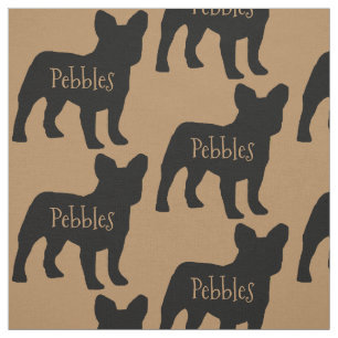 Anpassningsbar Fransk Bulldog Hund Fabric Tyg