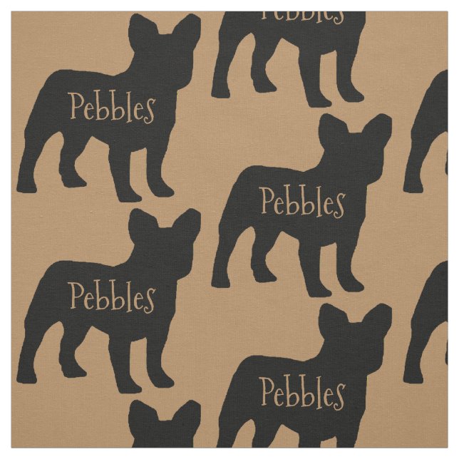 Anpassningsbar Fransk Bulldog Hund Fabric Tyg (Provkarta)