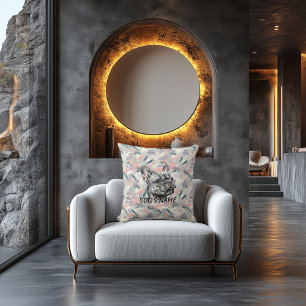 Anpassningsbar Fransk Bulldog Pillow Abstrakt Brus Kudde