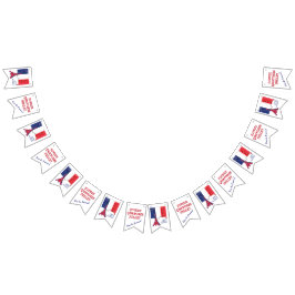 Anpassningsbar Fransk Flagga BASTILLE DAY Bunting 