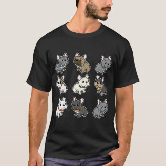 Anpassningsbar Frenchie Art T Shirt