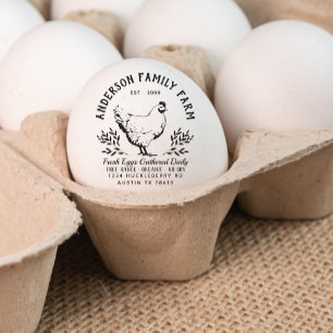 Anpassningsbar Fresh Eggs Family Group Stämpel