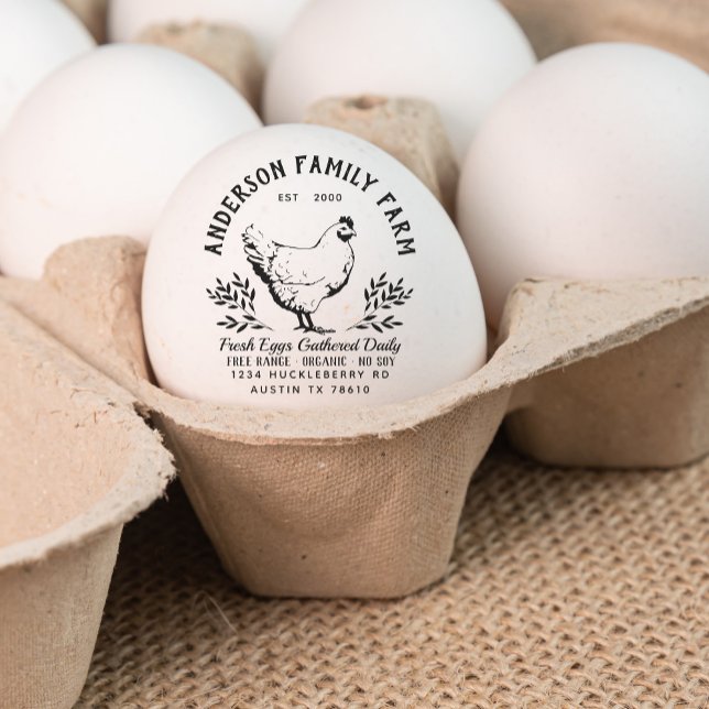Anpassningsbar Fresh Eggs Family Group Stämpel (Skapare uppladdad)