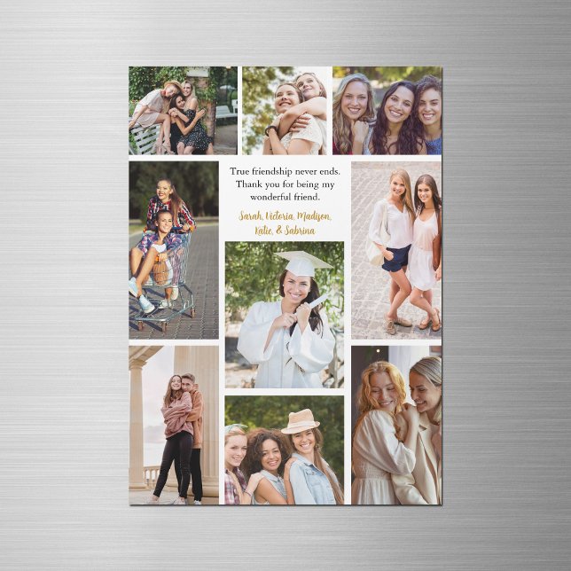 Anpassningsbar Friends Collage Vänskap Magnet Card (Skapare uppladdad)