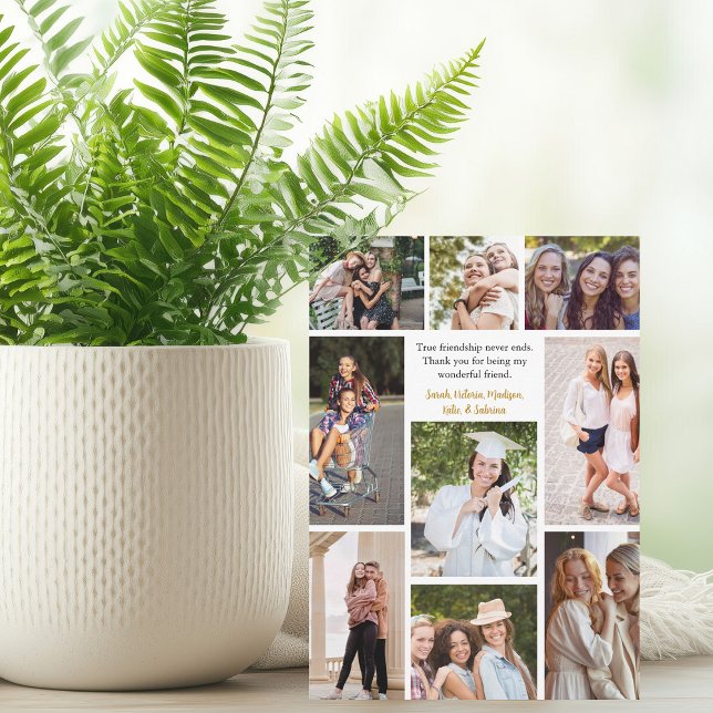 Anpassningsbar Friends Collage Vänskap Quocard (Skapare uppladdad)
