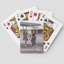Anpassningsbar Friends Photo Funny Vänskap Goals M Casinokort